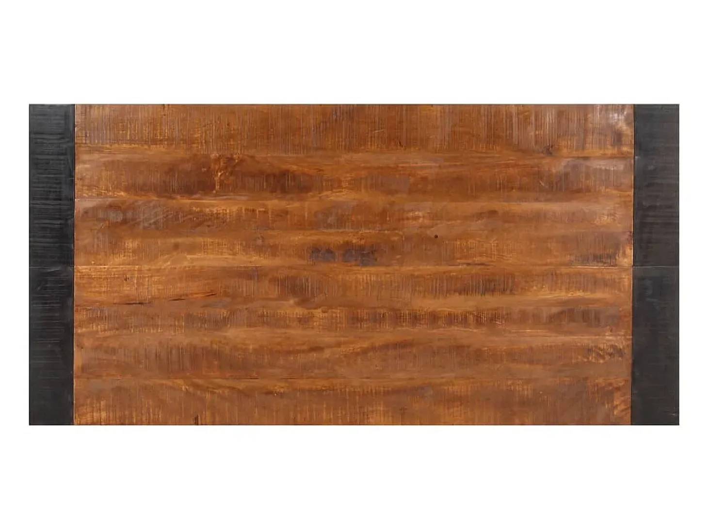 Mesa de comedor de madera maciza de mango rugosa 140x70x76 cm ES238535