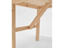 Mesa de comedor de madera maciza de abeto rectangular Decowood en tono natural de 160x75cm - SIEP - DECOWOOD