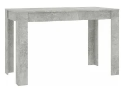 Mesa de comedor de madera de ingeniería gris 120x60x76 cm