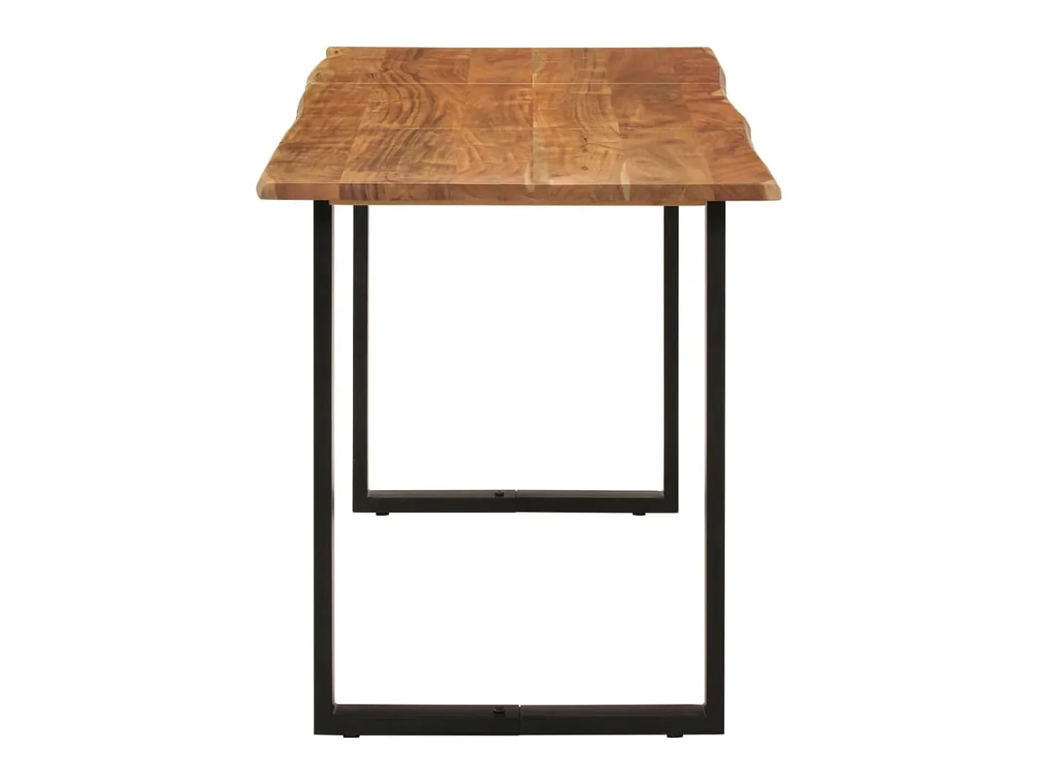 Mesa de comedor de madera maciza de acacia 140x70x76 cm ES690871