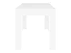 Mesa de comedor de madera contrachapada blanco 140x74,5x76 cm ES620303