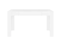 Mesa de comedor de madera contrachapada blanco 140x74,5x76 cm ES620303