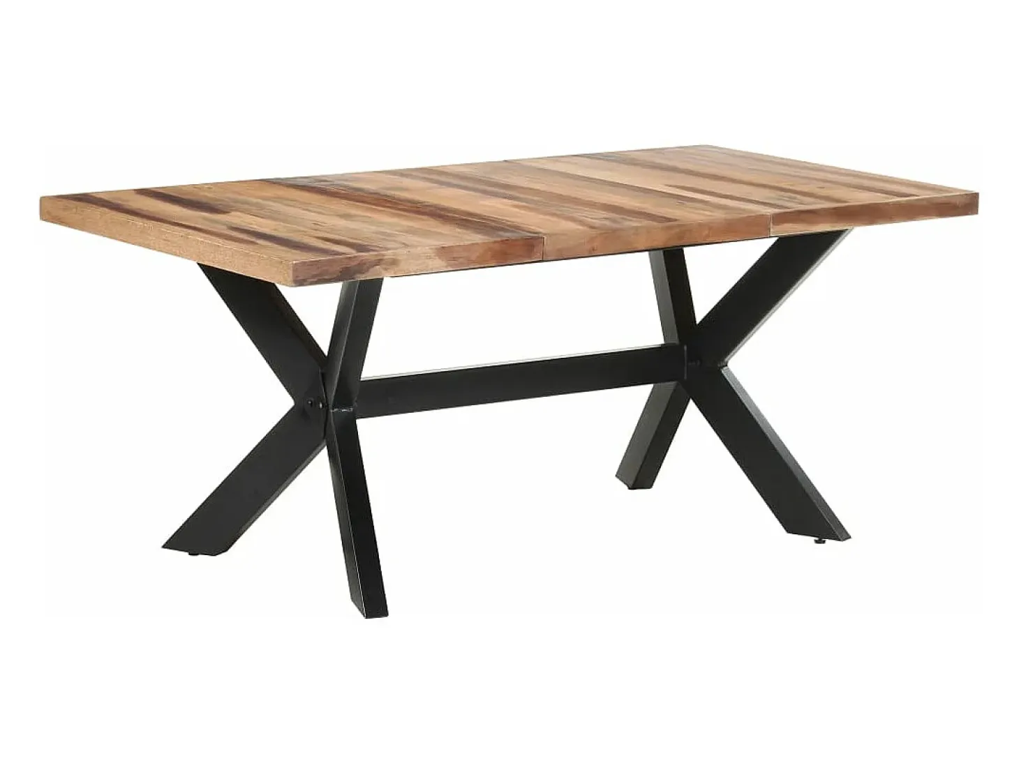Mesa de comedor de madera acacia acabado miel 180x90x75 cm