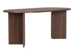 Mesa de comedor de nogal – 180 cm x 75 cm x 89,5 cm – Nogal – MDF con revestimiento de melamina