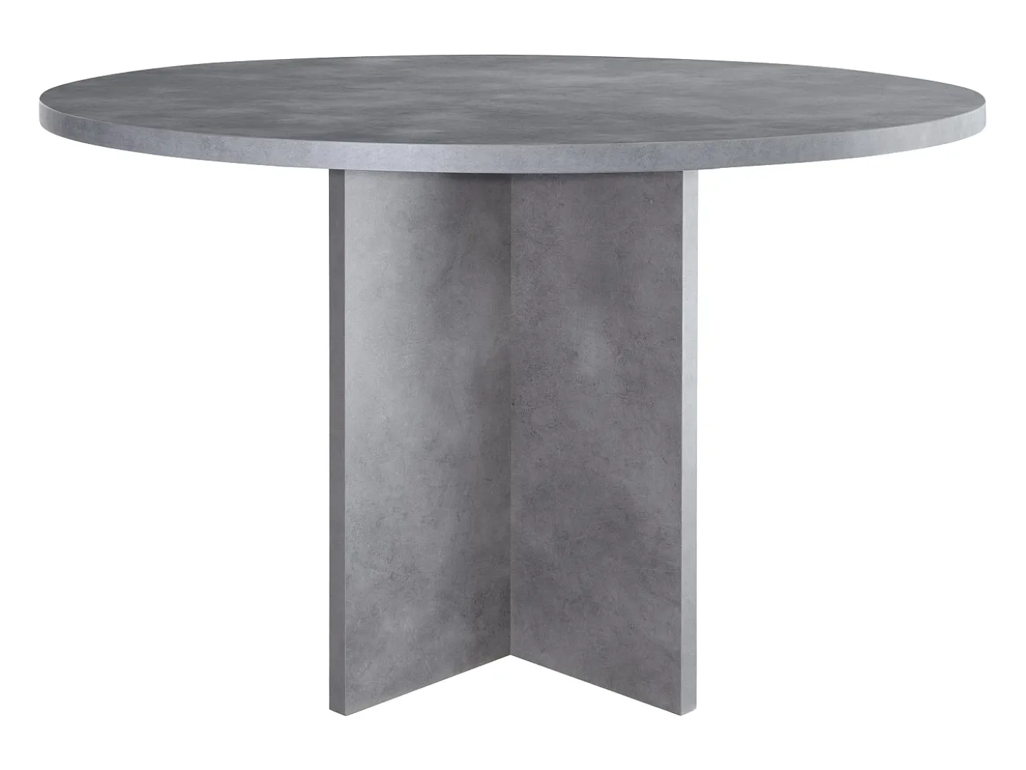 Mesa de comedor de panel laminado efecto microcemento de 120 cm