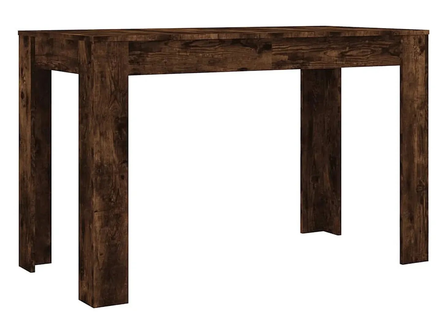 Mesa de comedor de roble ahumado 120x60x76 cm madera de ingeniería