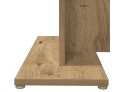 Mesa de comedor de roble artesanal 80x80x75 cm madera de ingeniería