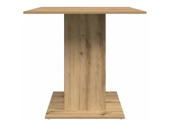 Mesa de comedor de roble artesanal 80x80x75 cm madera de ingeniería
