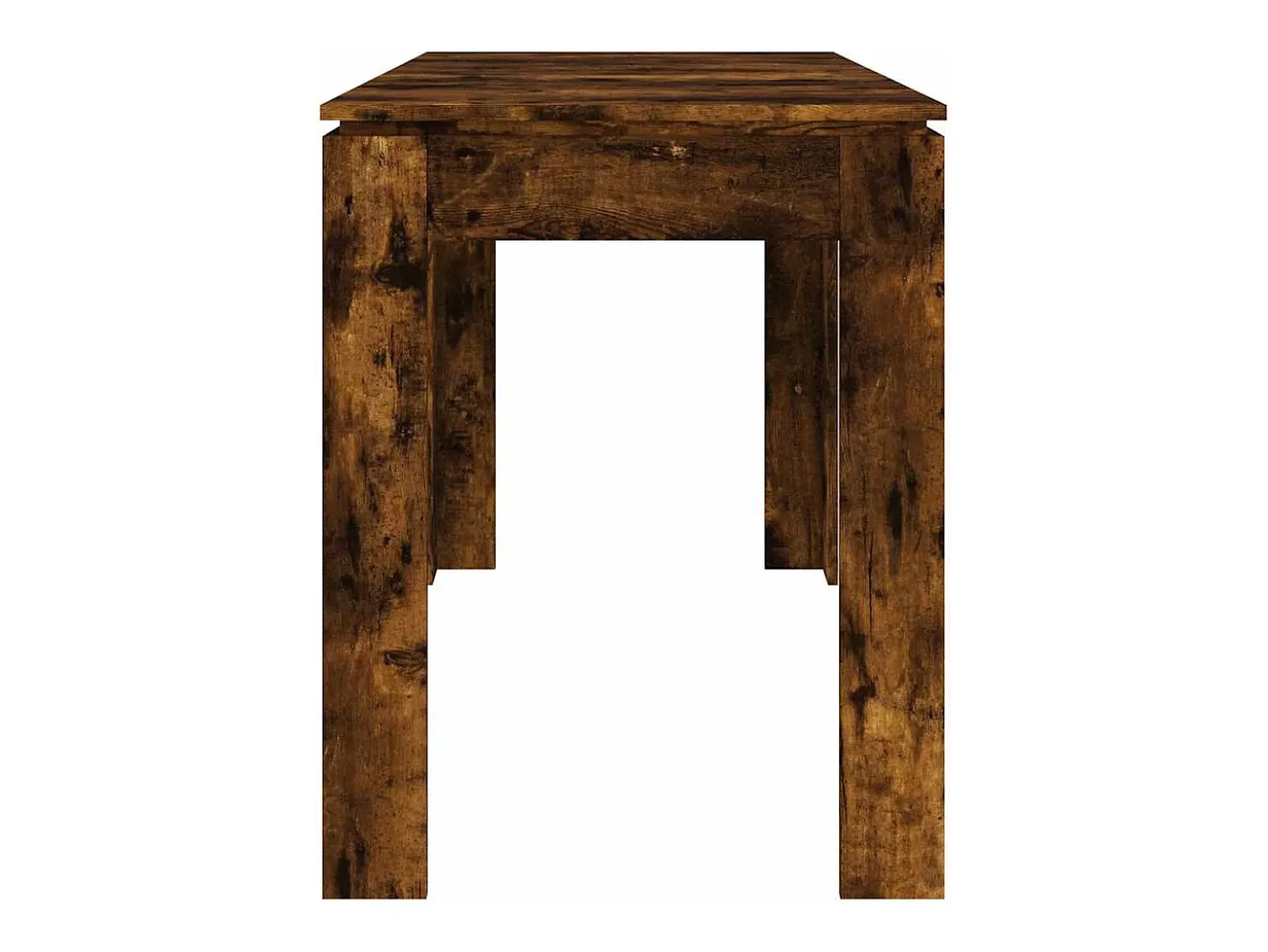 Mesa de comedor de roble ahumado 120x60x76 cm madera de ingeniería