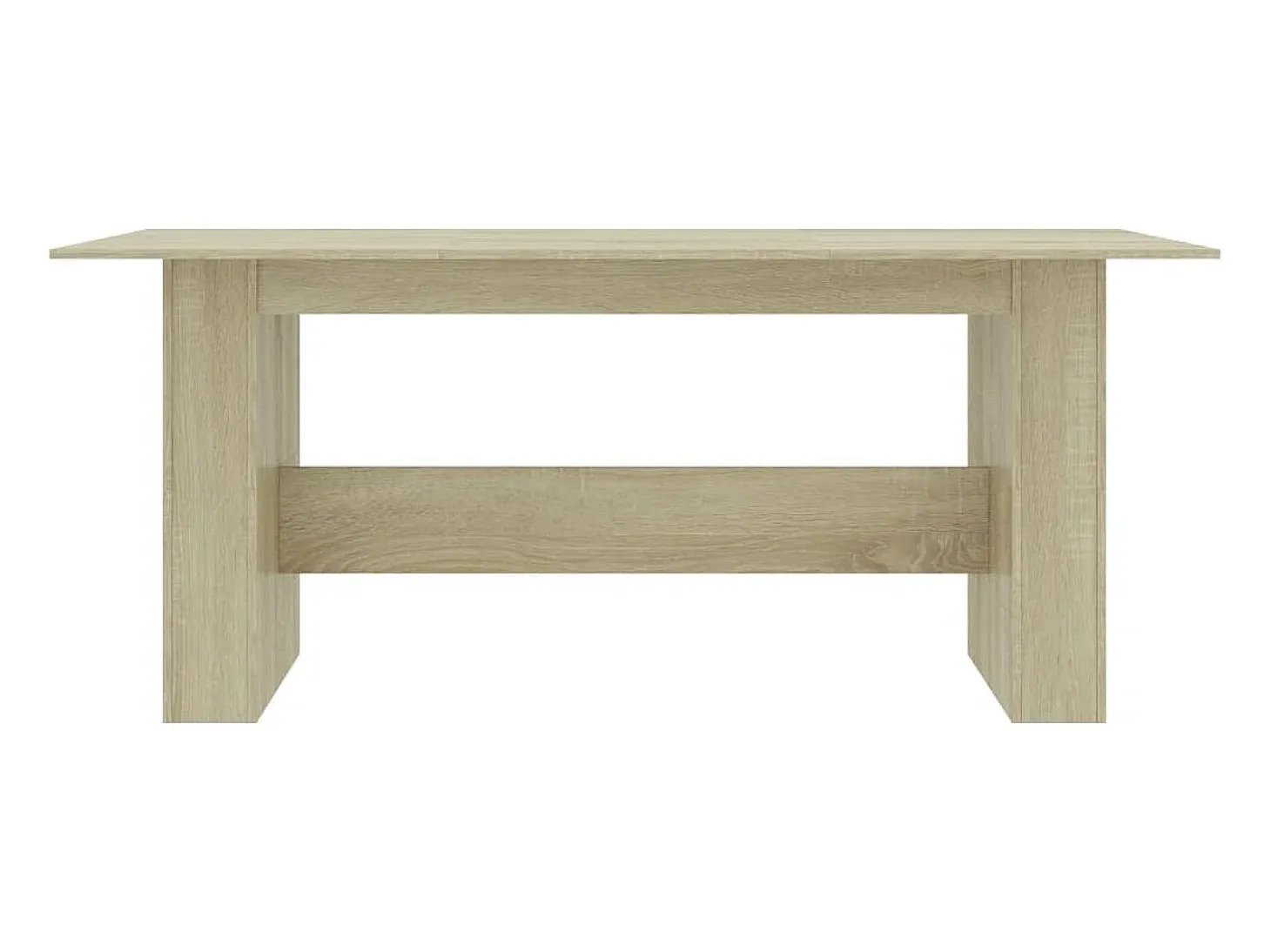 Mesa de comedor de roble Sonoma 180x90x76 cm Madera de ingeniería