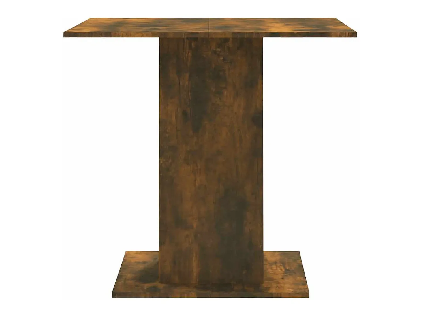 Mesa de comedor de roble ahumado 80x80x75 cm Madera de ingeniería