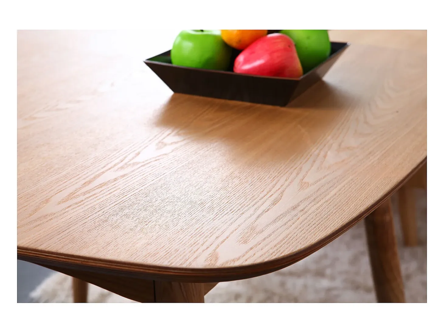 Mesa de comedor diseño fresno natural L90 BALTIK