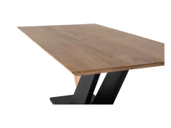Mesa de comedor en madera de acacia maciza natural