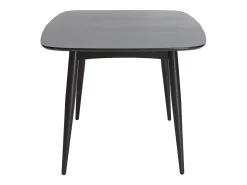Mesa de comedor extensible madera negra L130-160 cm NORDECO