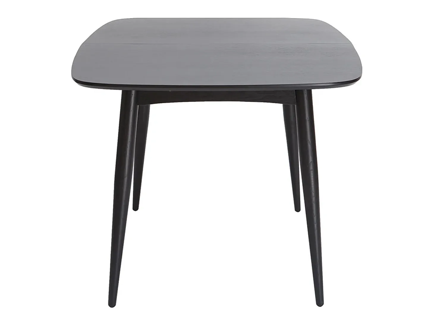 Mesa de comedor extensible madera negra L130-160 cm NORDECO