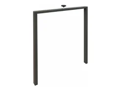 Mesa de comedor extensible tiroz-Color Blanco-Soporte 2 pies-5 alargaderas gruesas-Ancho extensible