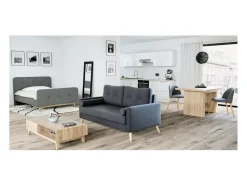 Mesa de comedor extensible contemporánea roble Sonoma - 6 a 12 personas