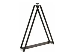 Mesa de comedor extensible de madera Ribo-Color Marrón-Soporte 4 pies-Alargaderas -Ancho extensible