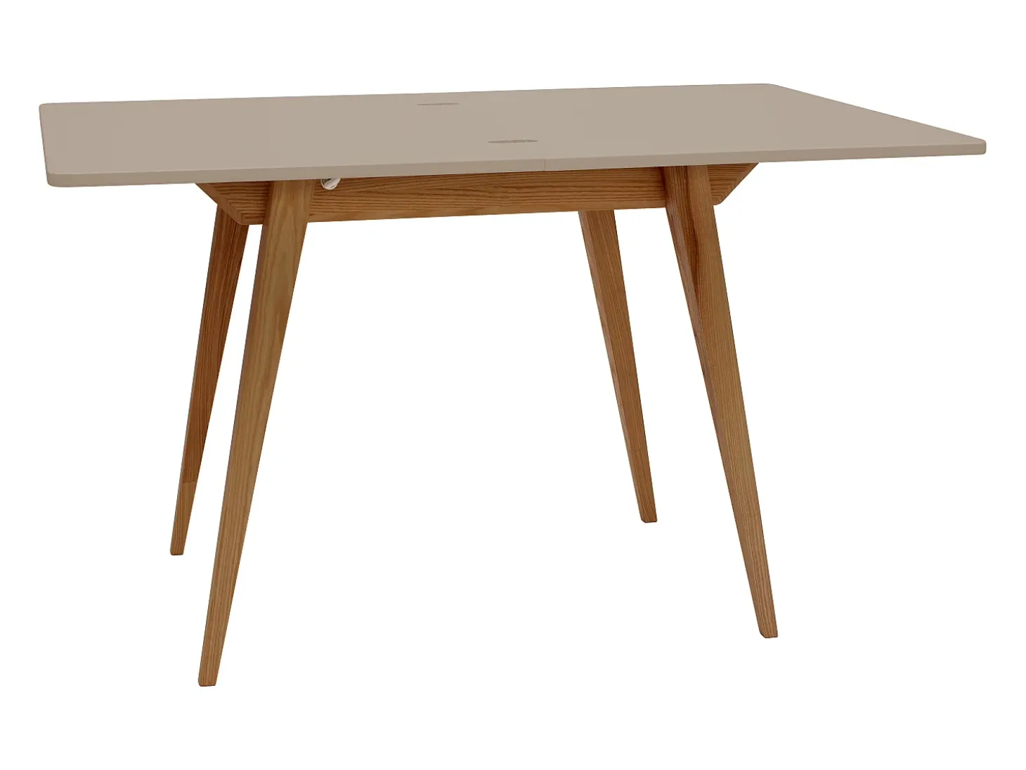 Mesa de comedor extensible 90 x 65 cm Envelope Marrón Beige Roble
