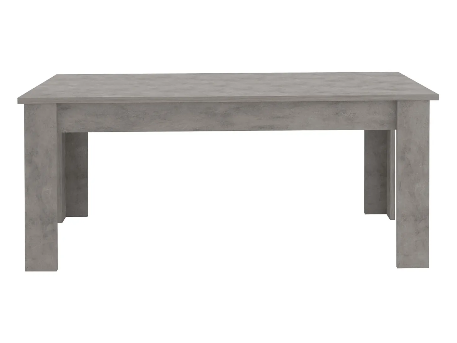 Mesa de comedor extensible 160-210 x 90 cm diseño moderno gris Jesi Bronx