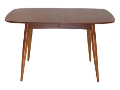 Mesa de comedor extensible en nogal natural L130-160 cm NORDECO