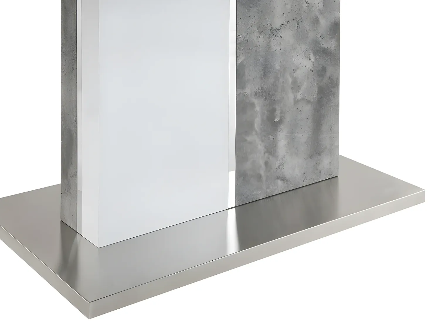 Mesa de comedor extensible 6 a 8 comensales de MDF blanco EREN