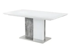 Mesa de comedor extensible 6 a 8 comensales de MDF blanco EREN