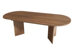 Mesa de comedor extensible - 160/200 x 90 x 75 cm - para 4 a 6 personas - estilo sencillo - MDF - marrón