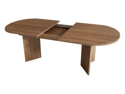 Mesa de comedor extensible - 160/200 x 90 x 75 cm - para 4 a 6 personas - estilo sencillo - MDF - marrón