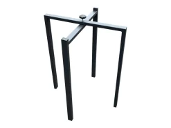 Mesa de comedor extensible de madera Kristo patas en V-Color Natural-Soporte 4 pies-Alargaderas -Ancho extensible
