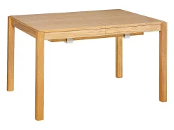 Mesa de comedor extensible acabado roble L125-238 cm AGALI