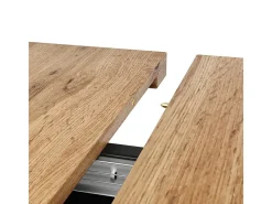 Mesa de comedor extensible (6-8 personas) - Con almacenamiento - MDF - 110/140 x 80 x 76 cm