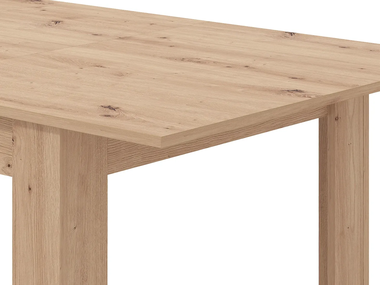 Mesa de comedor extensible para 4 a 6 personas - Natural claro - VENOLA