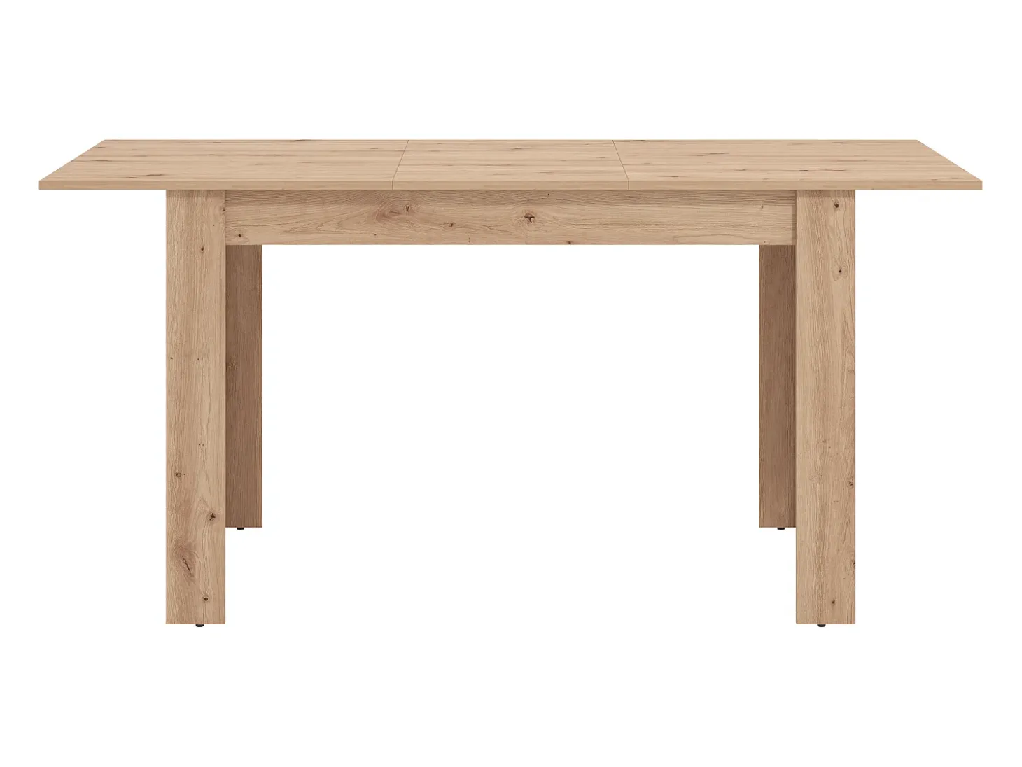 Mesa de comedor extensible para 4 a 6 personas - Natural claro - VENOLA