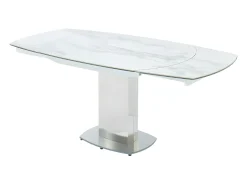 Mesa de comedor extensible. Cerámica y acero. TALICIA