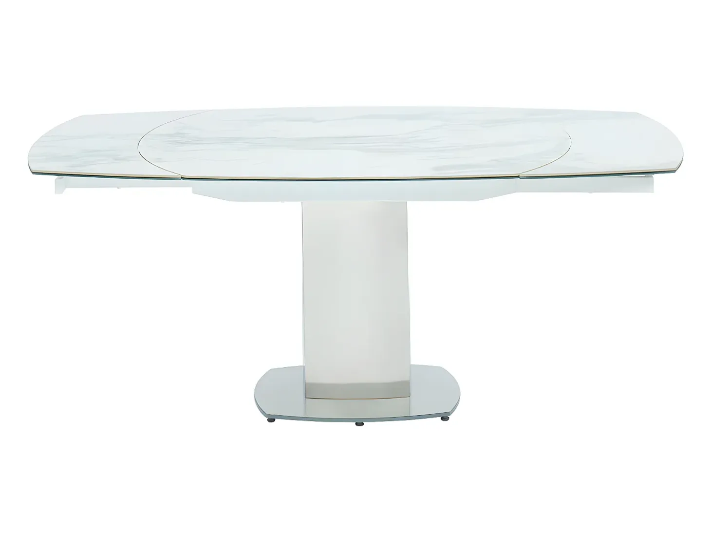 Mesa de comedor extensible. Cerámica y acero. TALICIA