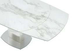 Mesa de comedor extensible. Cerámica y acero. TALICIA