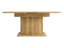 Mesa de comedor extensible para 4 a 6 personas con estantes de almacenamiento - 110/130 x 70 x 75 cm - Tablero de partículas - Natural