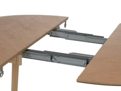 Mesa de comedor extensible para 4 a 8 personas chapado de roble - Natural - MARIZEL