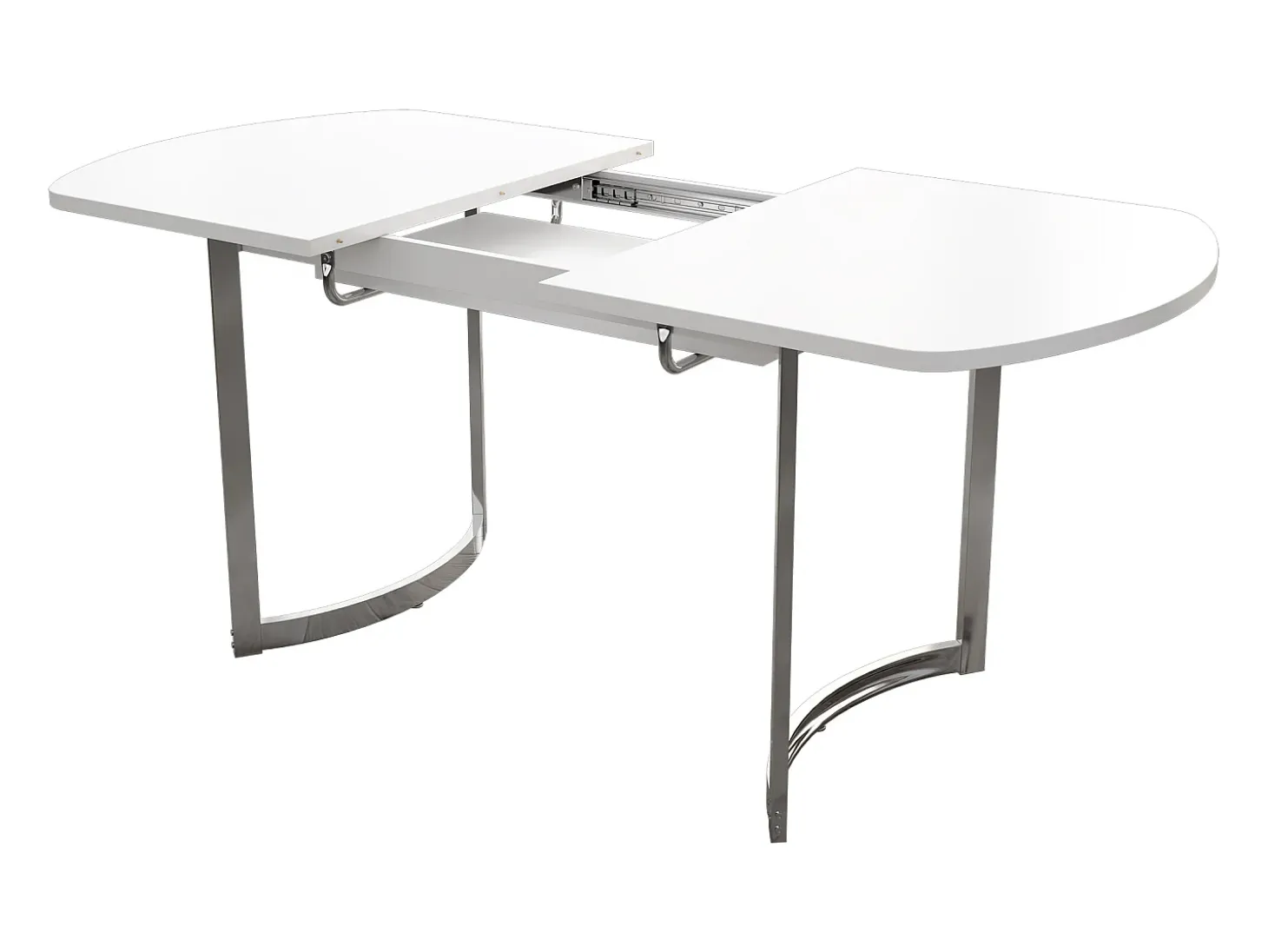 Mesa de comedor extensible para 4 a 6 personas en MDF - 140/180 x 80 cm - Blanco