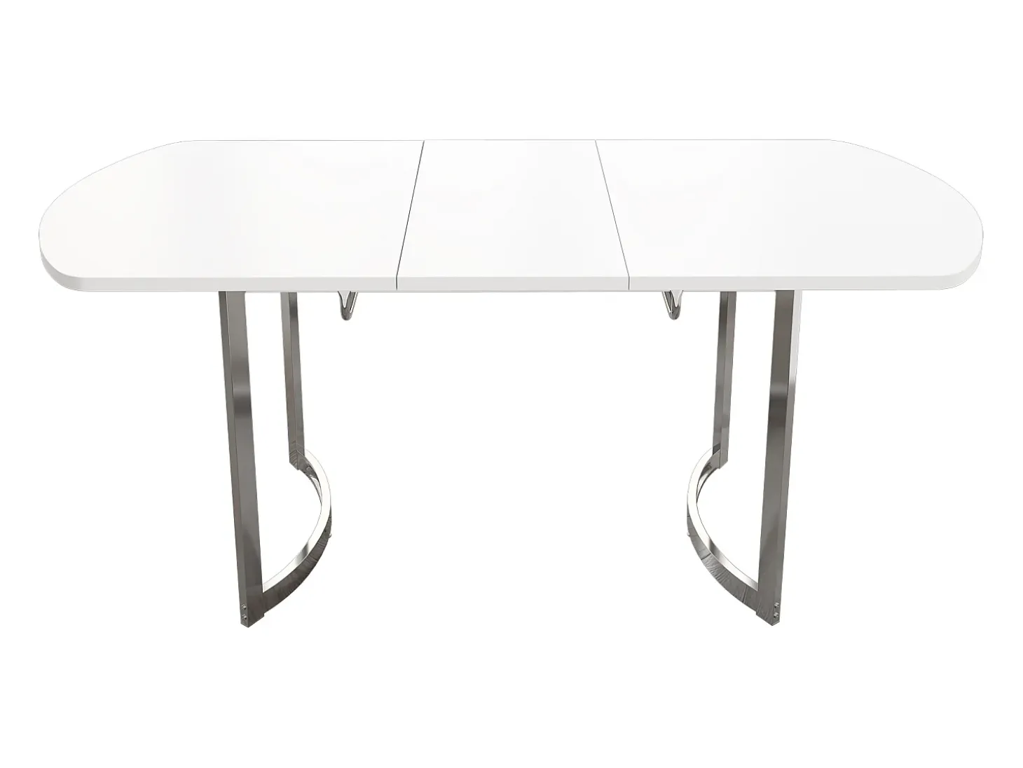 Mesa de comedor extensible para 4 a 6 personas en MDF - 140/180 x 80 cm - Blanco