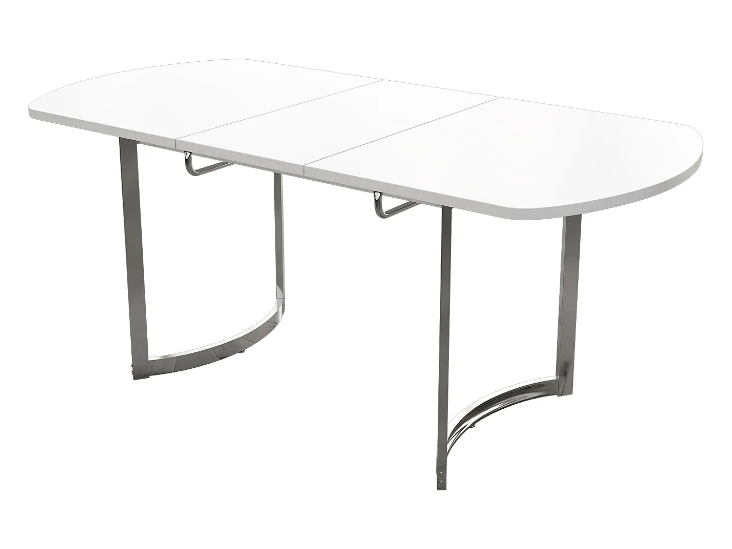 Mesa de comedor extensible para 4 a 6 personas en MDF - 140/180 x 80 cm - Blanco