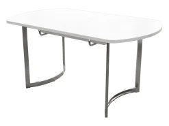 Mesa de comedor extensible para 4 a 6 personas en MDF - 140/180 x 80 cm - Blanco