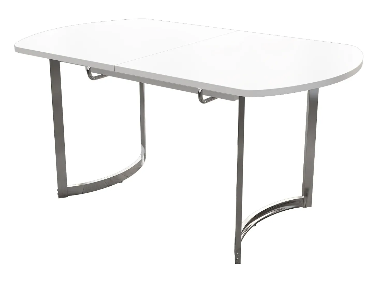 Mesa de comedor extensible para 4 a 6 personas en MDF - 140/180 x 80 cm - Blanco