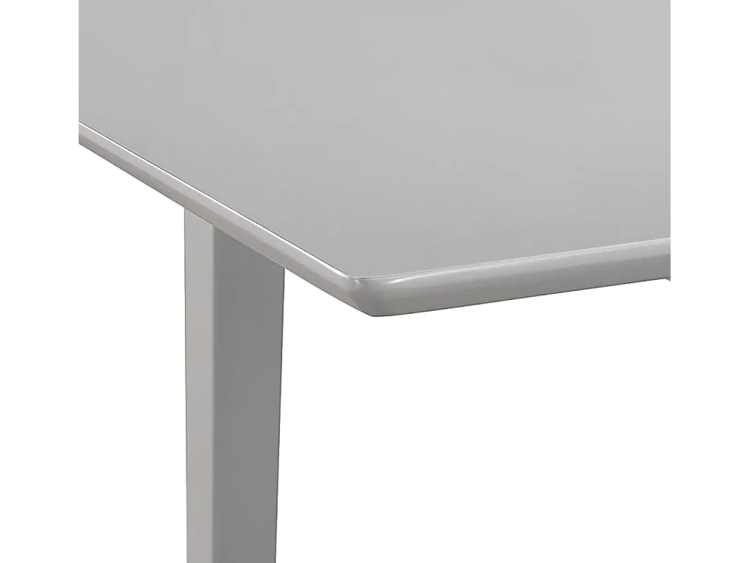 Mesa de comedor extensible gris (80-120)x80x74 cm MDF
