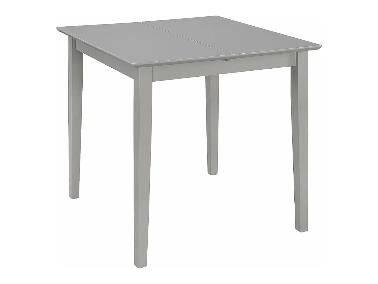 Mesa de comedor extensible gris (80-120)x80x74 cm MDF