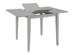 Mesa de comedor extensible gris (80-120)x80x74 cm MDF