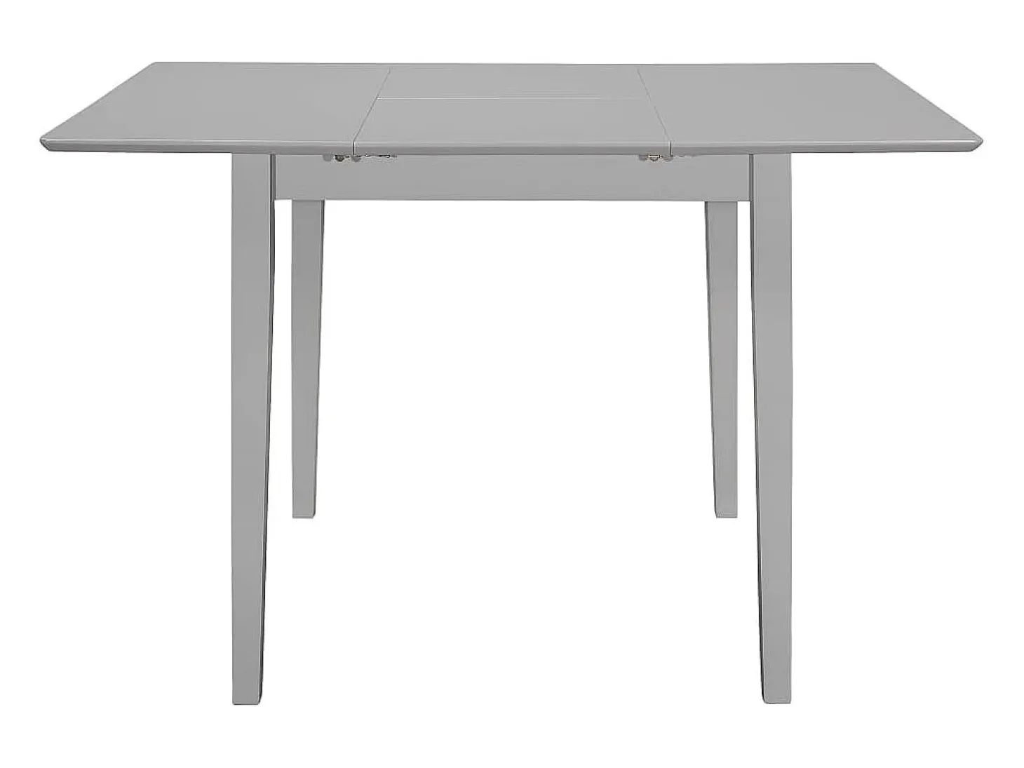 Mesa de comedor extensible gris (80-120)x80x74 cm MDF