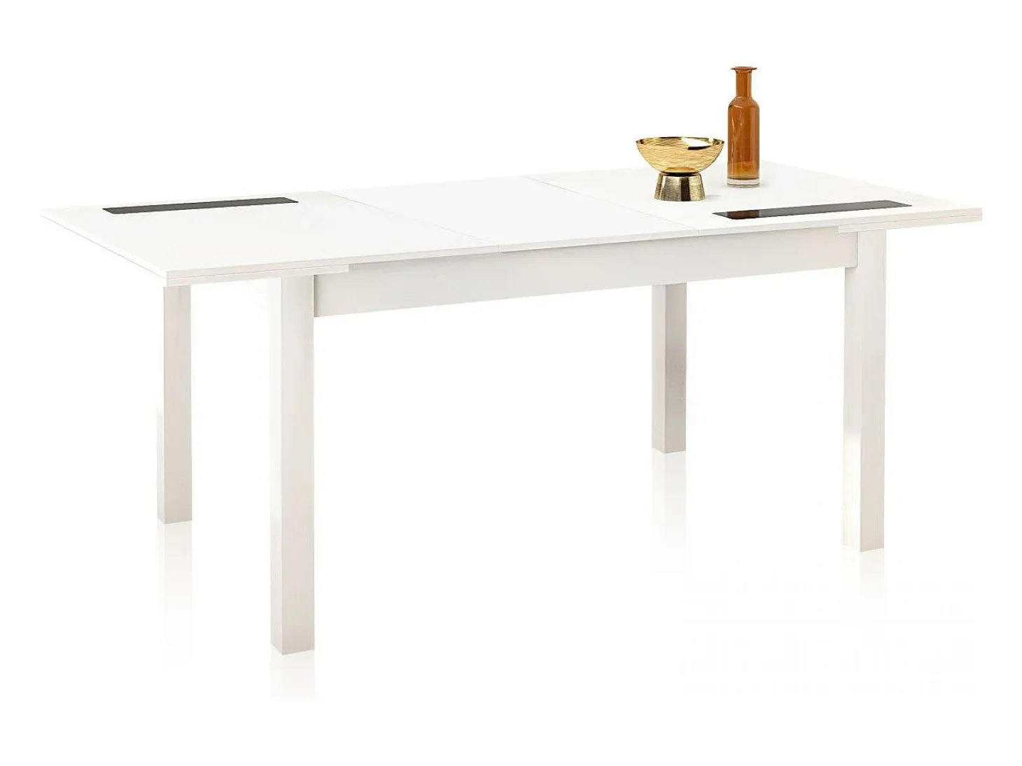 Mesa de comedor extensible Nuka Blanco