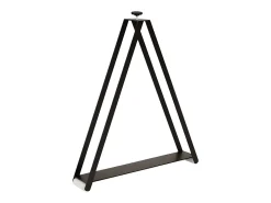 Mesa de comedor extensible de madera Ribo-Color Gris cemento-Soporte 4 pies-Alargaderas -Ancho extensible